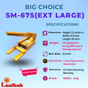 Laaibah Ruti Maker SM-675 Extra Large
